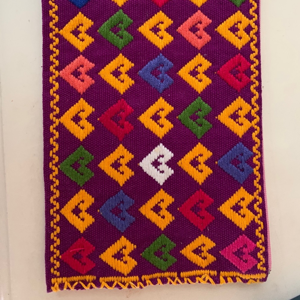 Handmade knit pouch - Picture 2 of 3